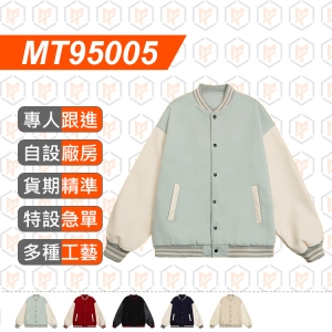MT95005--秋冬600克 皮袖棒球服
